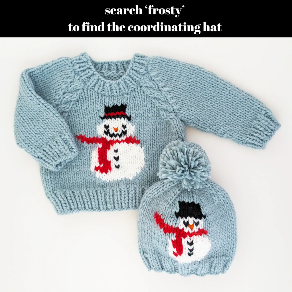 Frosty Snowman Surf Crew Neck Sweater Baby & Toddler - Baby Christmas Sweater