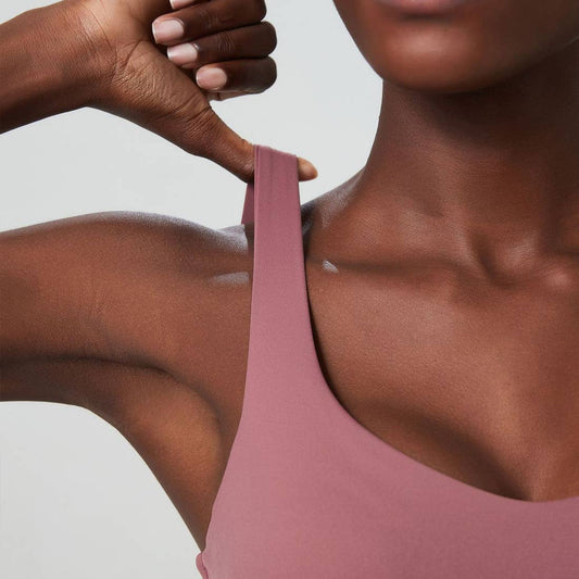 Women’s Adjustable High-Support Active Bra – Dusky Rose