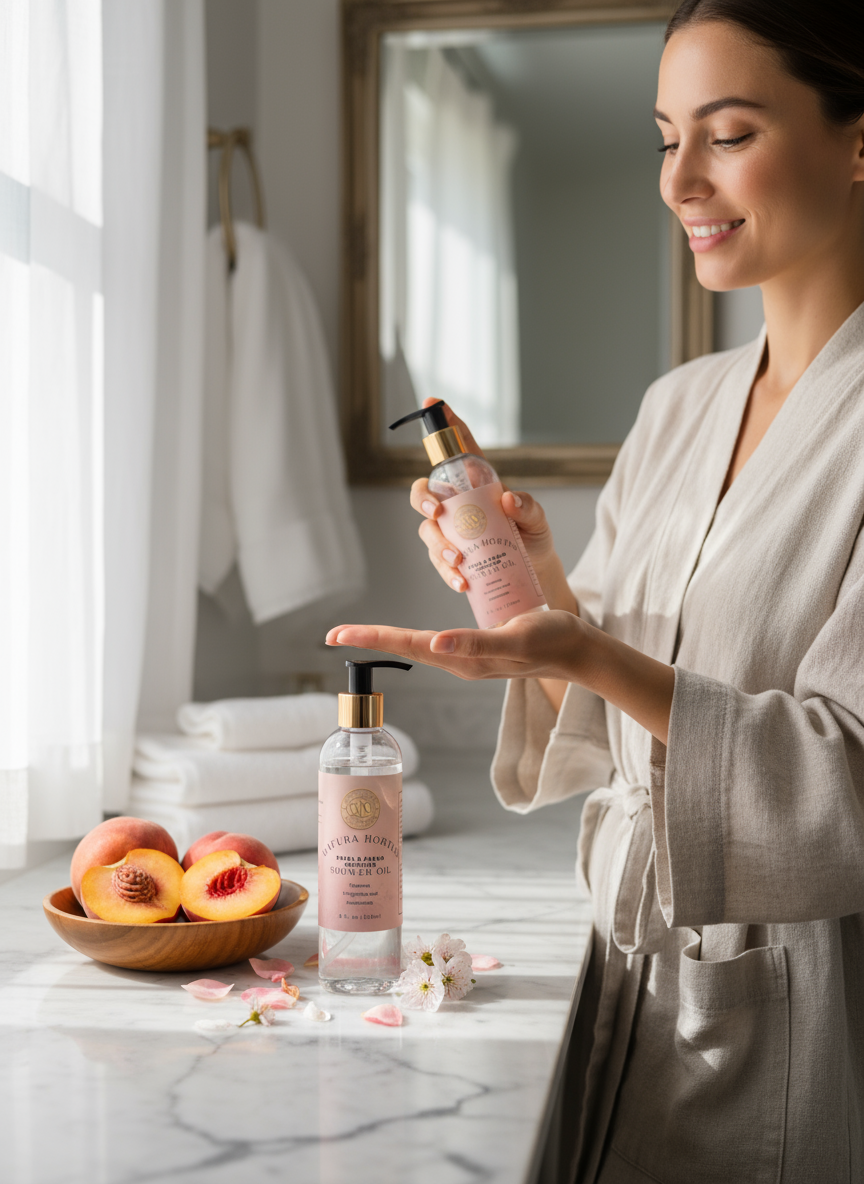 Mafura Hortus Petal and Pear Shower Oil